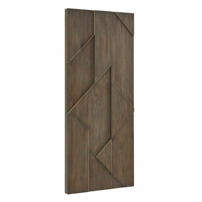 Hanoi Geometric Wood Wall Panel