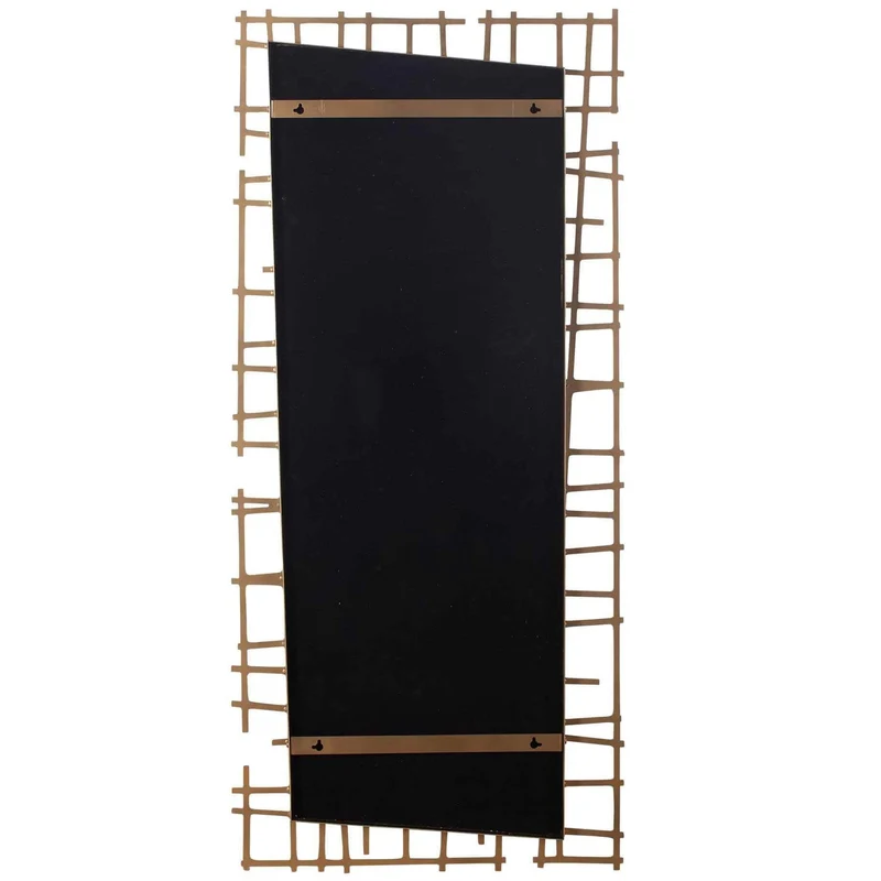 Golden Intersection Mirrored Wall Decor