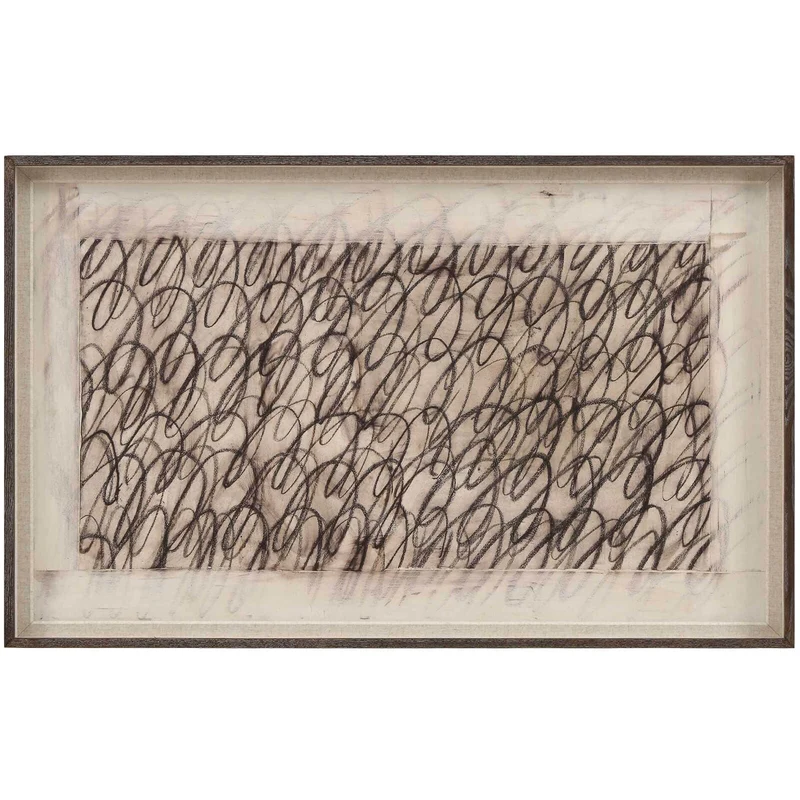 Cursive Framed Canvas