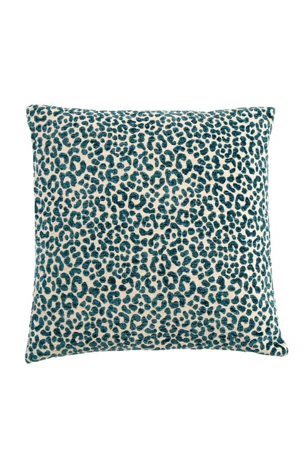 Cushion 45x45 cm SAFFORD sand+petrol feather filled | OUTLET