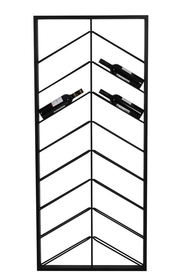 Wine rack 16 bottles 70x6x160 cm MALBEO black | OUTLET