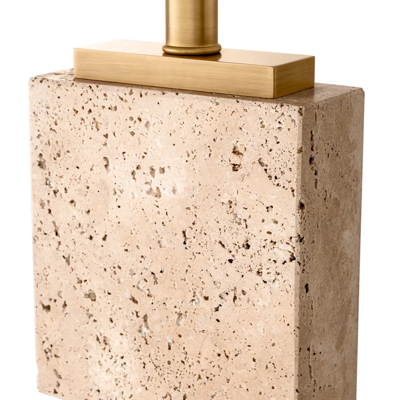 Table Lamp Newton L Travertine