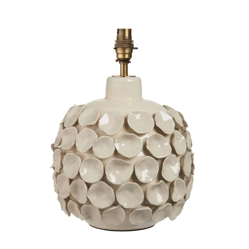 Borello Table Lamp Base Ivory Crackle Glaze | OUTLET