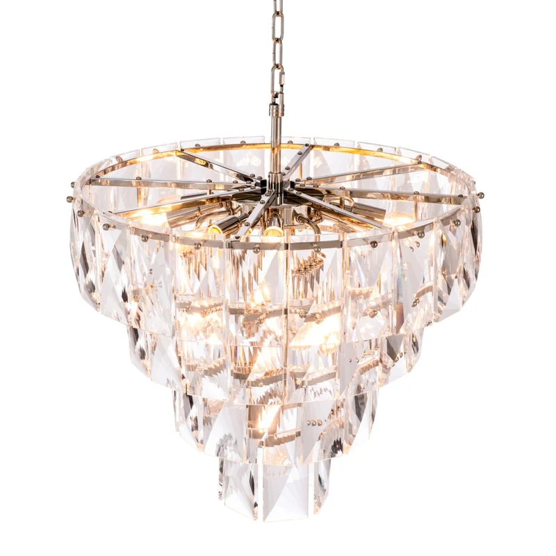 Chandelier Amazone S - Nickel Finish with