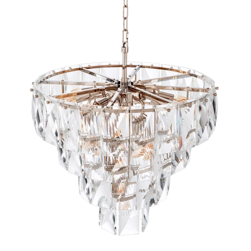 Chandelier Amazone S - Nickel Finish with