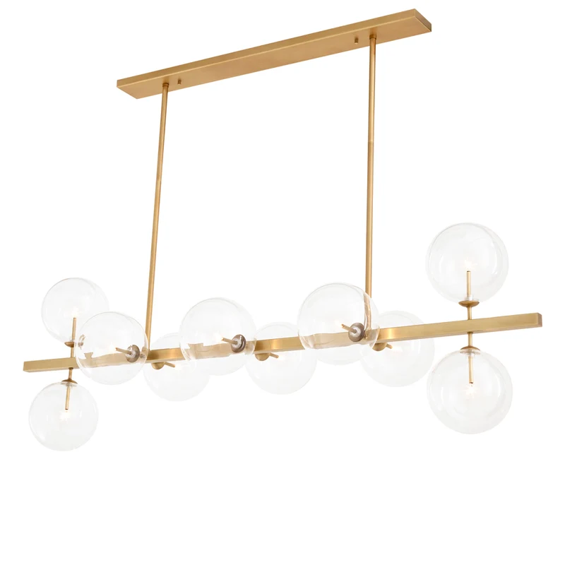 Chandelier Largo Antique Brass