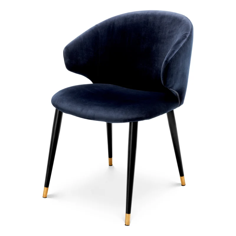 Dining Chair Volante Blue Velvet