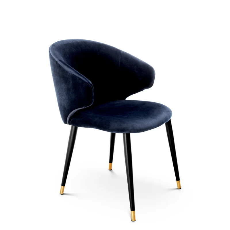 Dining Chair Volante Blue Velvet
