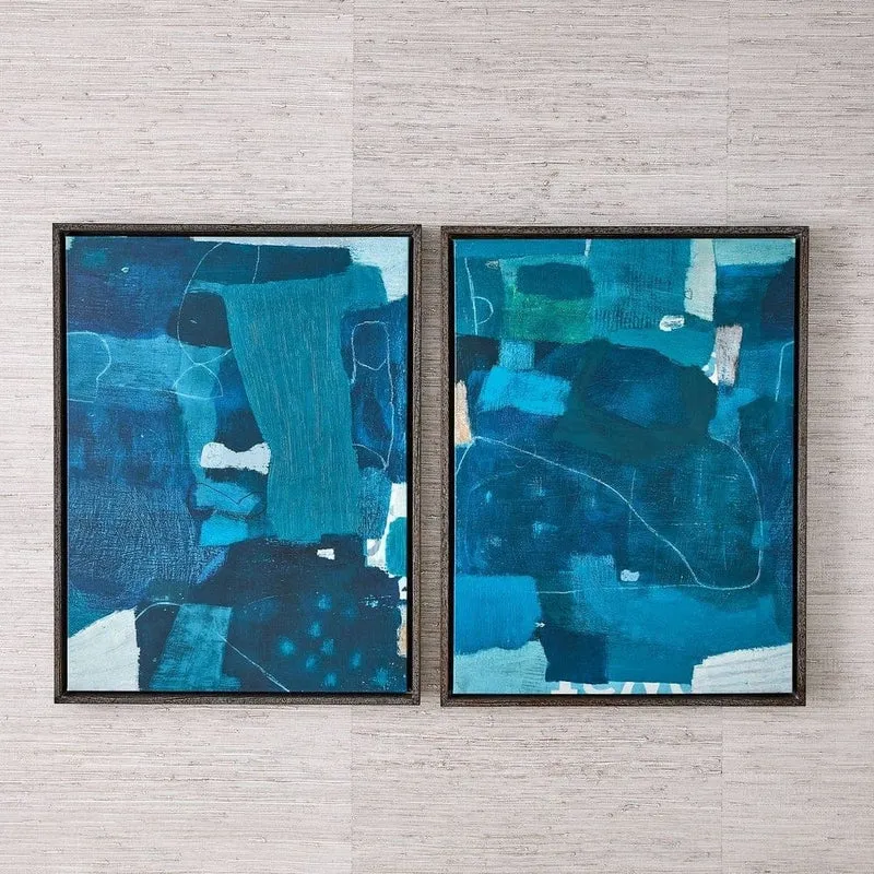 Wait Until Dusk Framed Canvas Diptych Small Set of 2