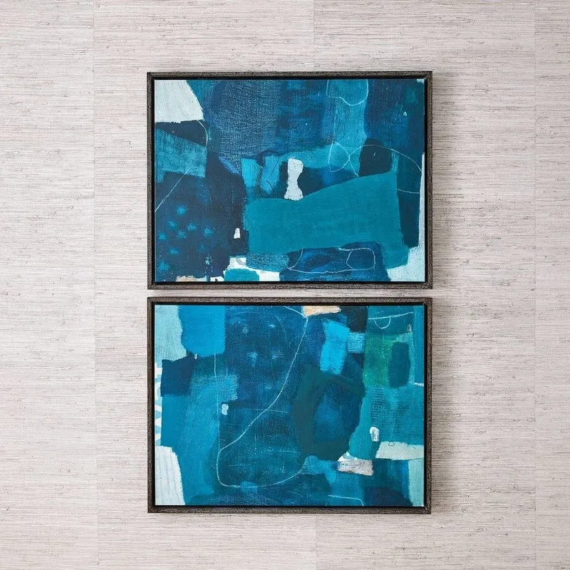 Wait Until Dusk Framed Canvas Diptych Small Set of 2