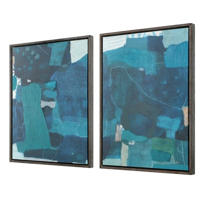 Wait Until Dusk Framed Canvas Diptych Large Set of 2