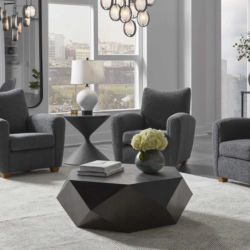 Volker Worn Black Coffee Table