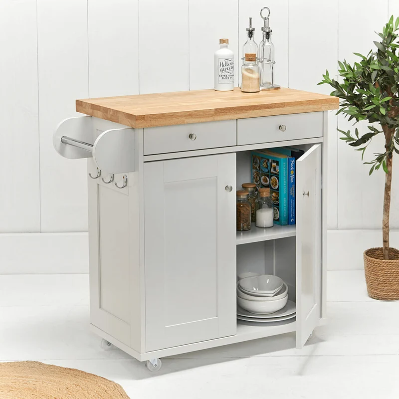 Portland Grey Kitchen Island