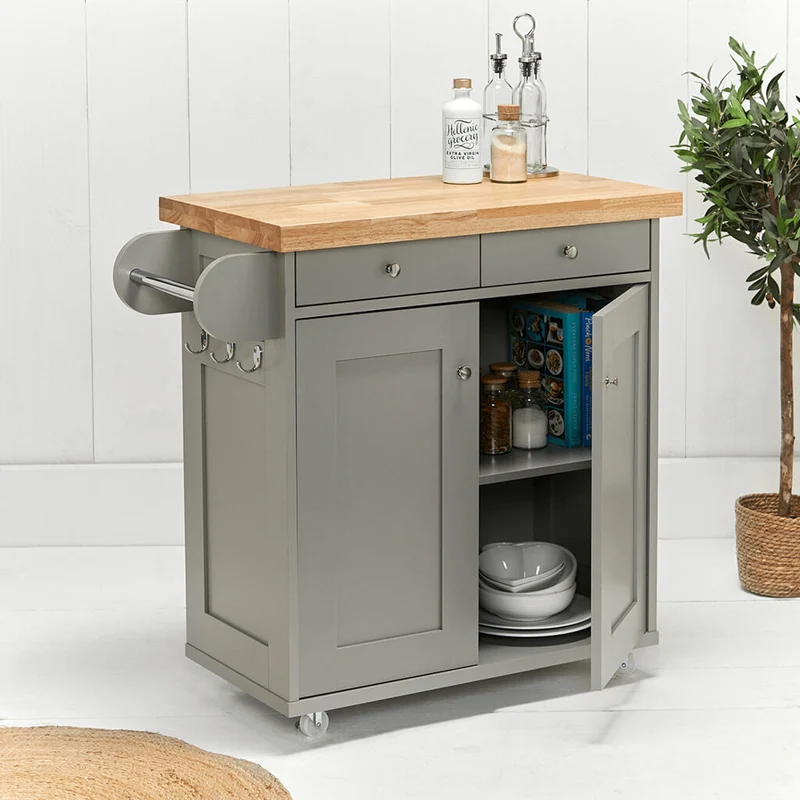 Portland White Kitchen Island