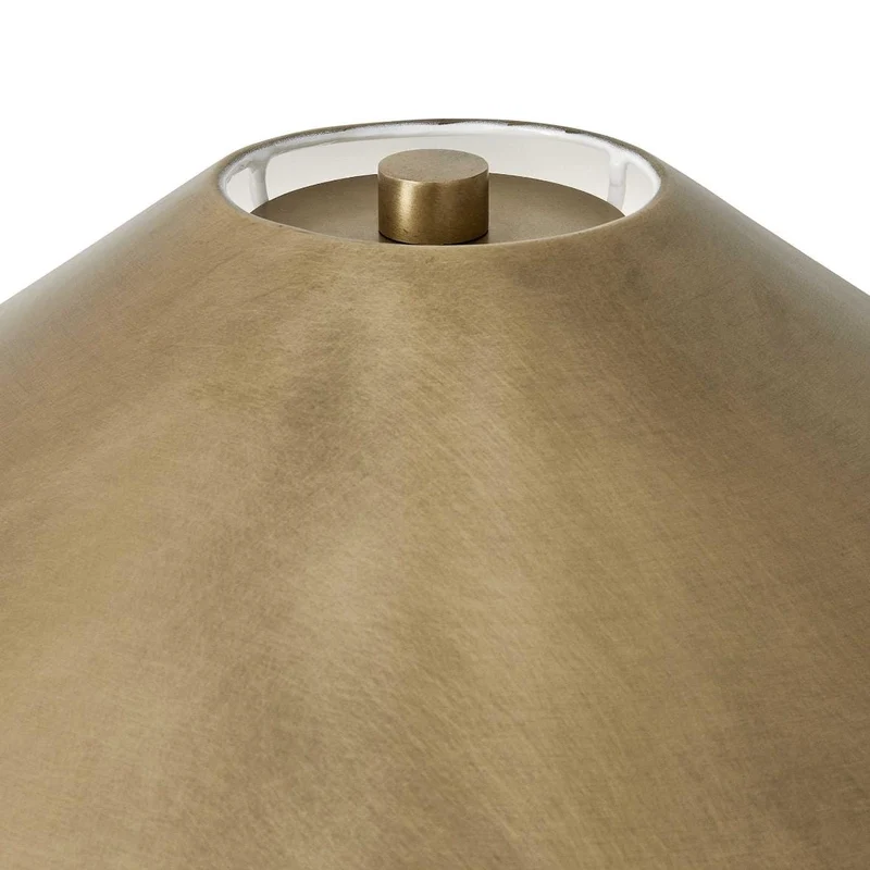Too Coolie Table Lamp White & Brass