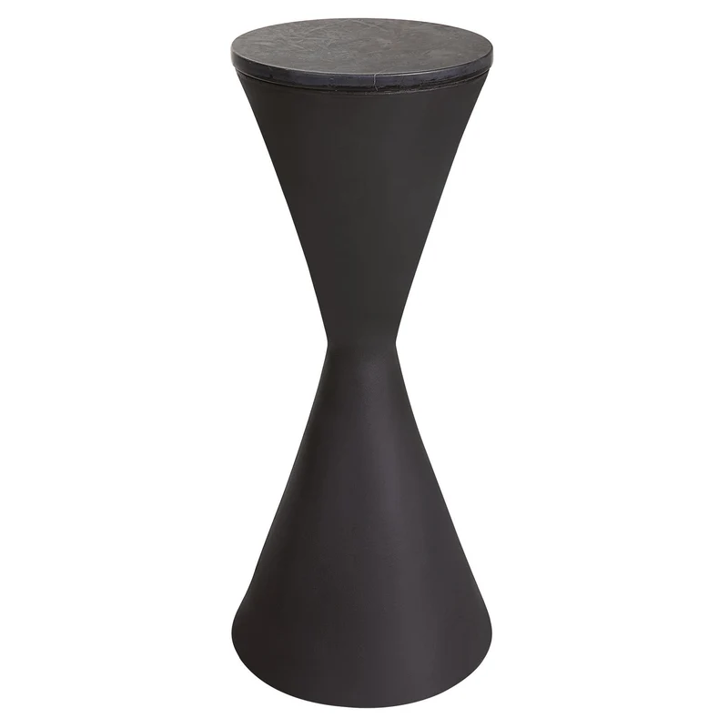 Time's Up Hourglass Shaped Drink Table