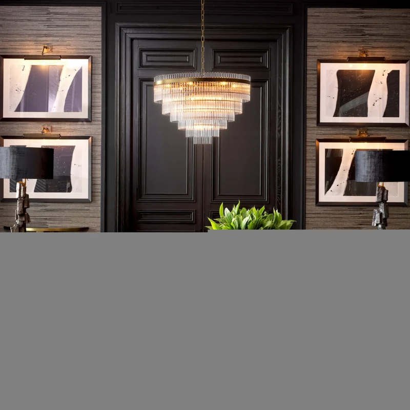 Chandelier East Single - Antique Brass