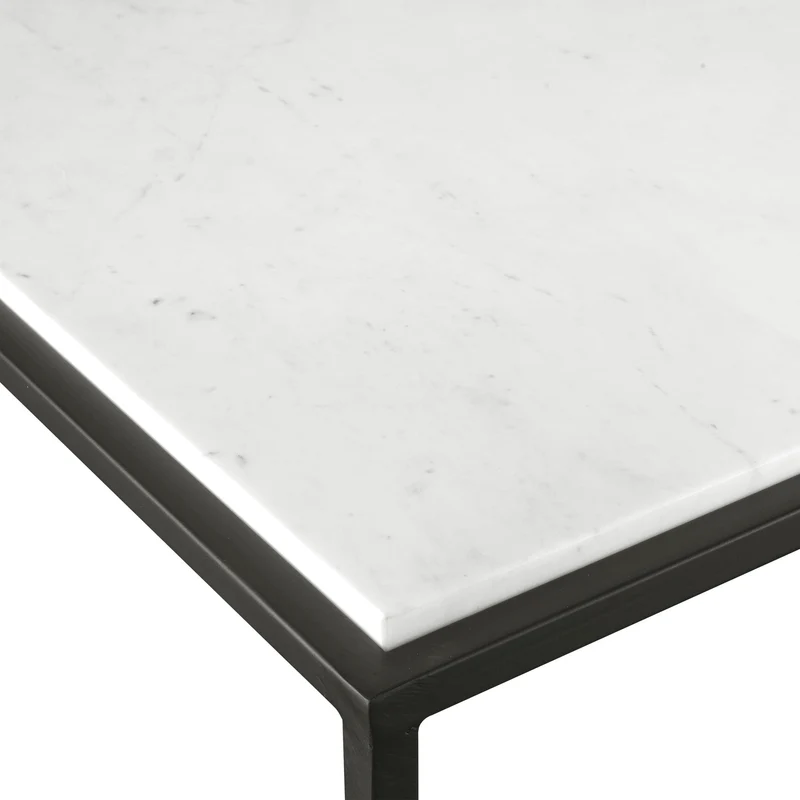 Vola Modern White Marble Coffee Table