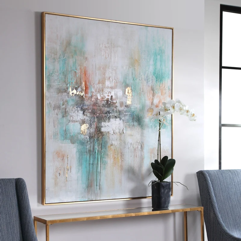 Vibrant Expression Hand Painted Art