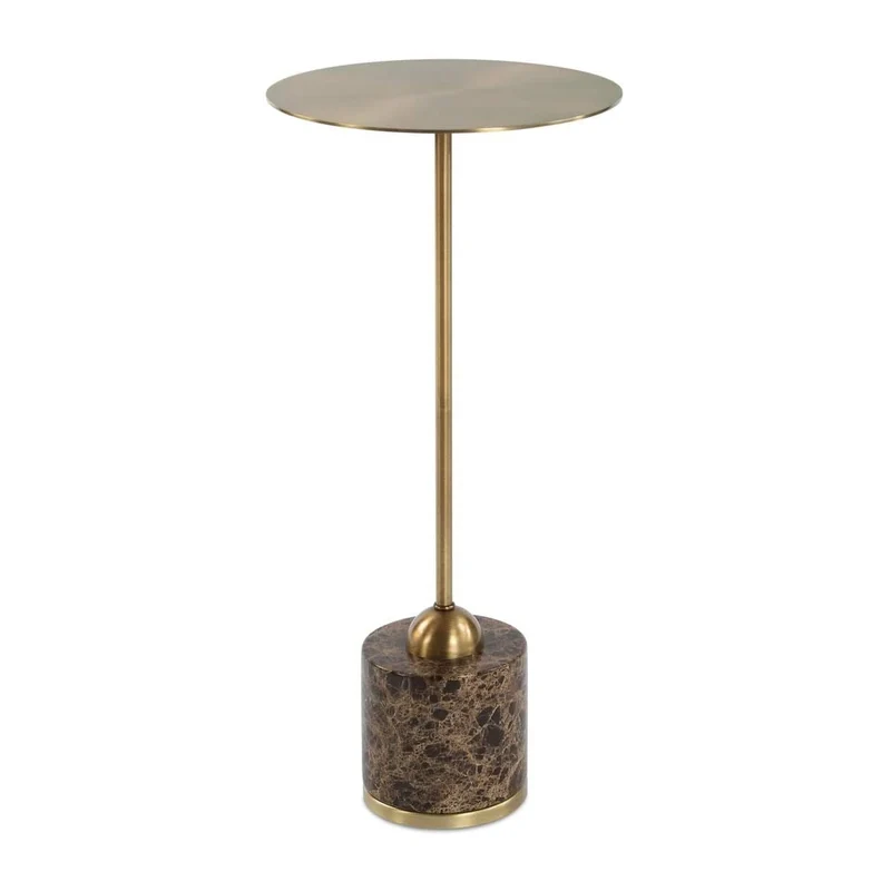 Verlin Brass Drink Table