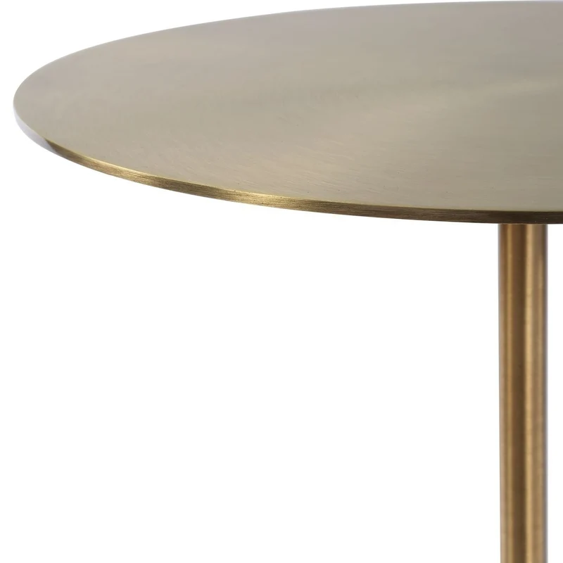 Verlin Brass Drink Table