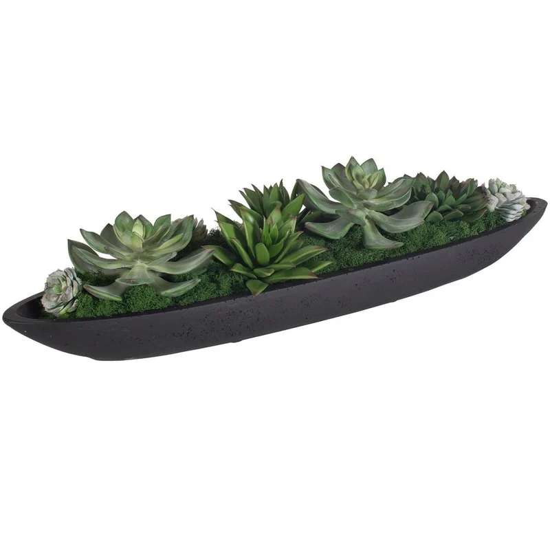 Verde Succulent Centerpiece In Bowl