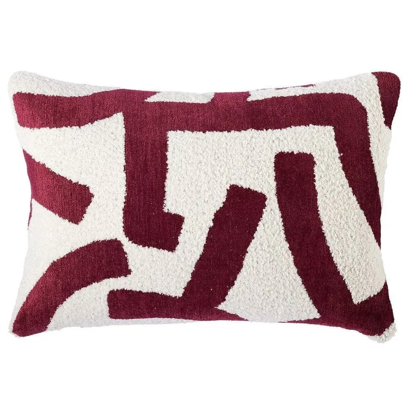 The Flip Side Cushion in Raspberry