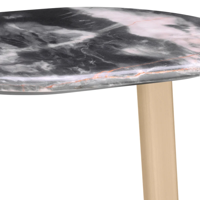 Side Table Oyo Brushed brass finish