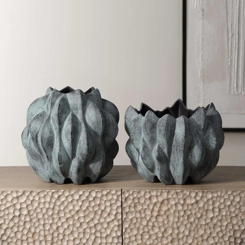 Verdant Bronze, Vases Set of 2
