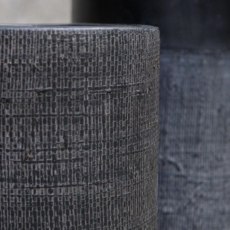 Woven Shadow Vases, Set of 2