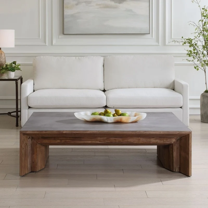 Vail Coffee Table in Grey Elm