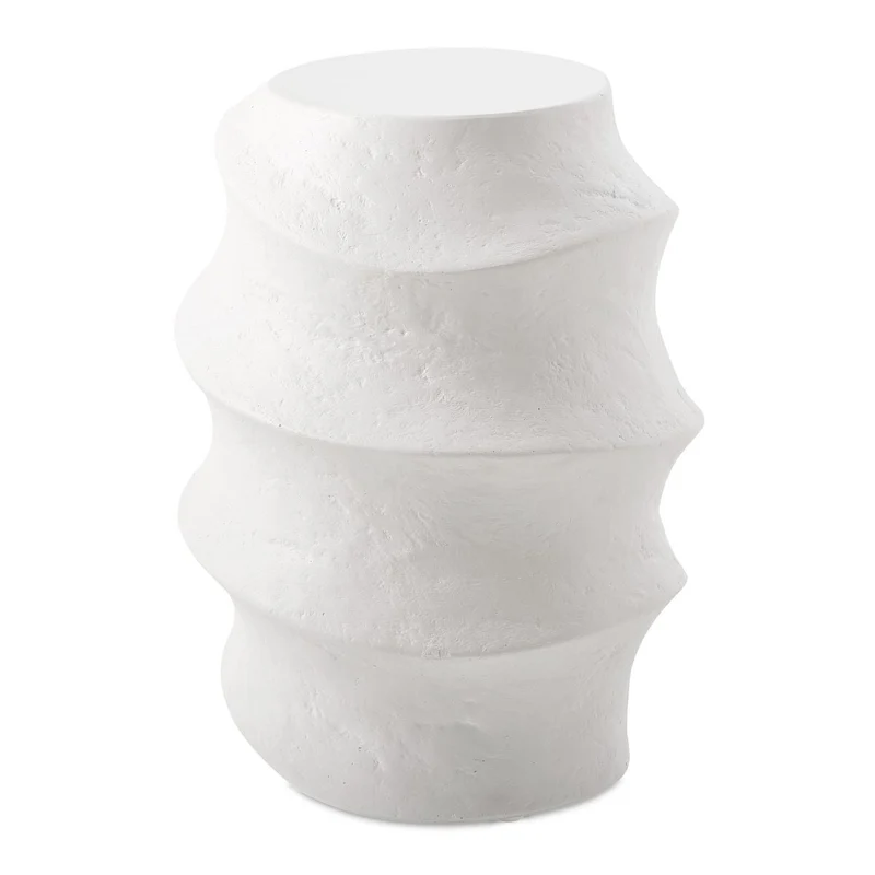 Winded Outdoor White Accent Table