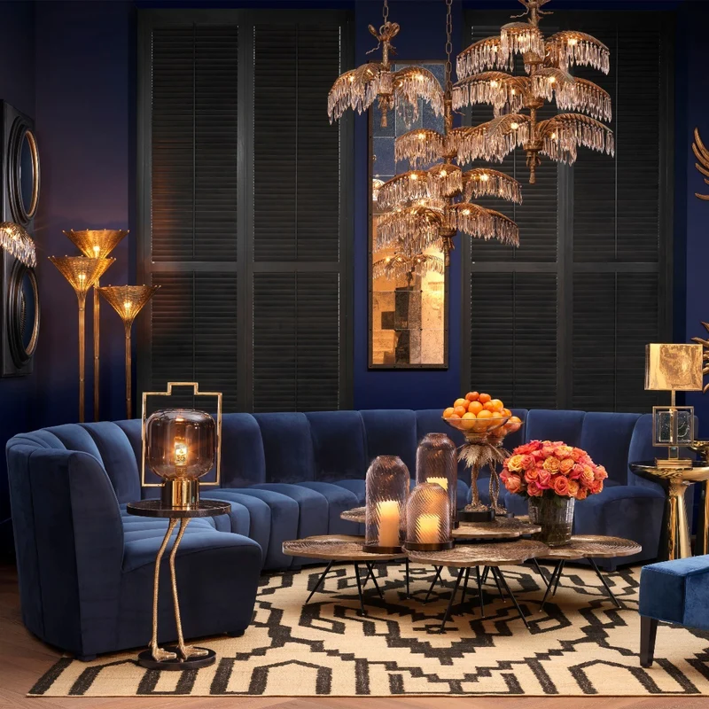 Modular Sofa Lando - Savona Midnight Blue Velvet