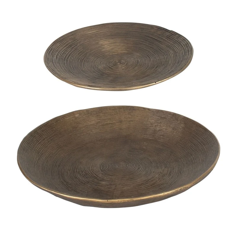 Stratum Round Brass Bowls Set of 2