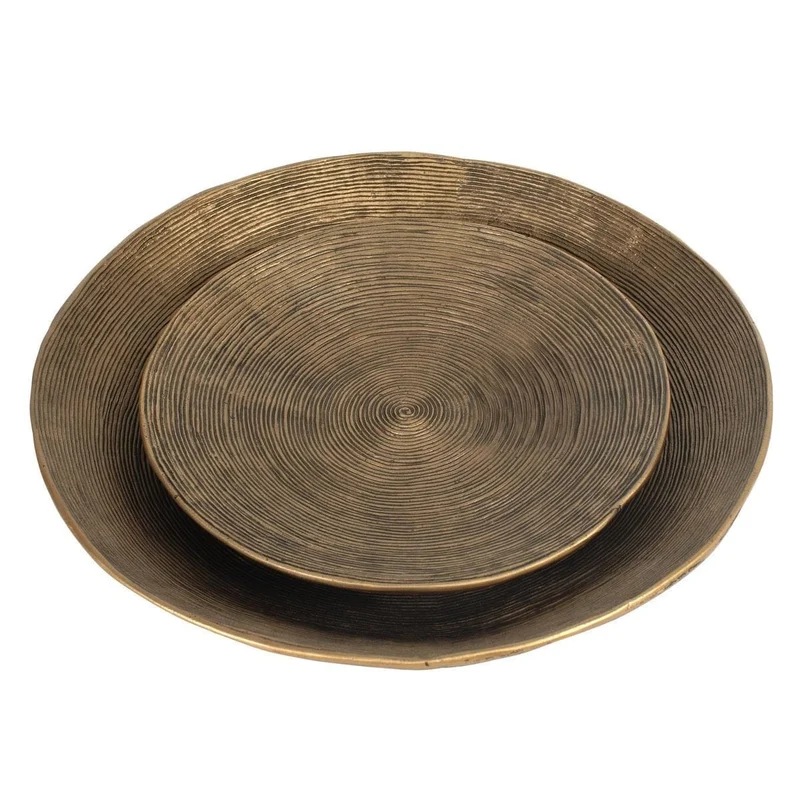 Stratum Round Brass Bowls Set of 2