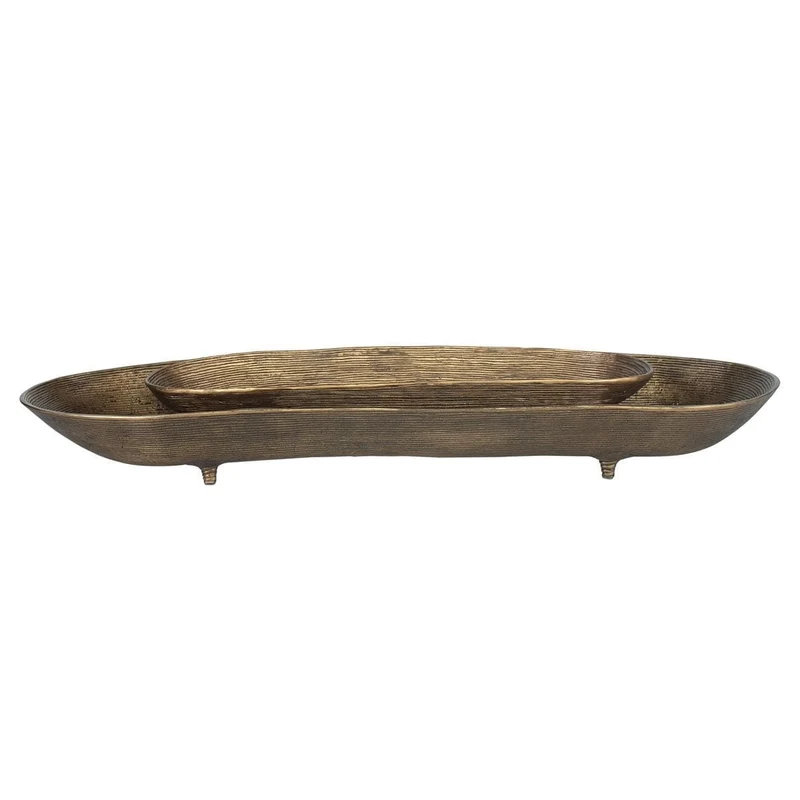 Stratum Oval Brass Bowls Set of 2