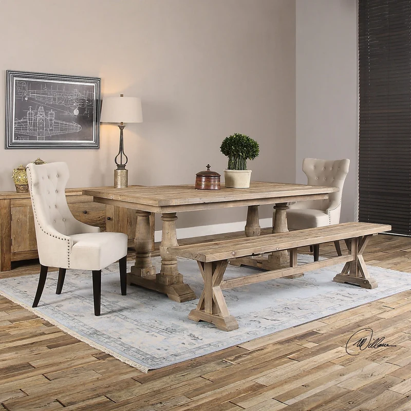 Stratford Salvaged Wood Bench