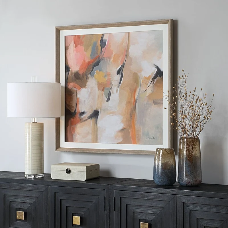 Uphill Framed Abstract Print