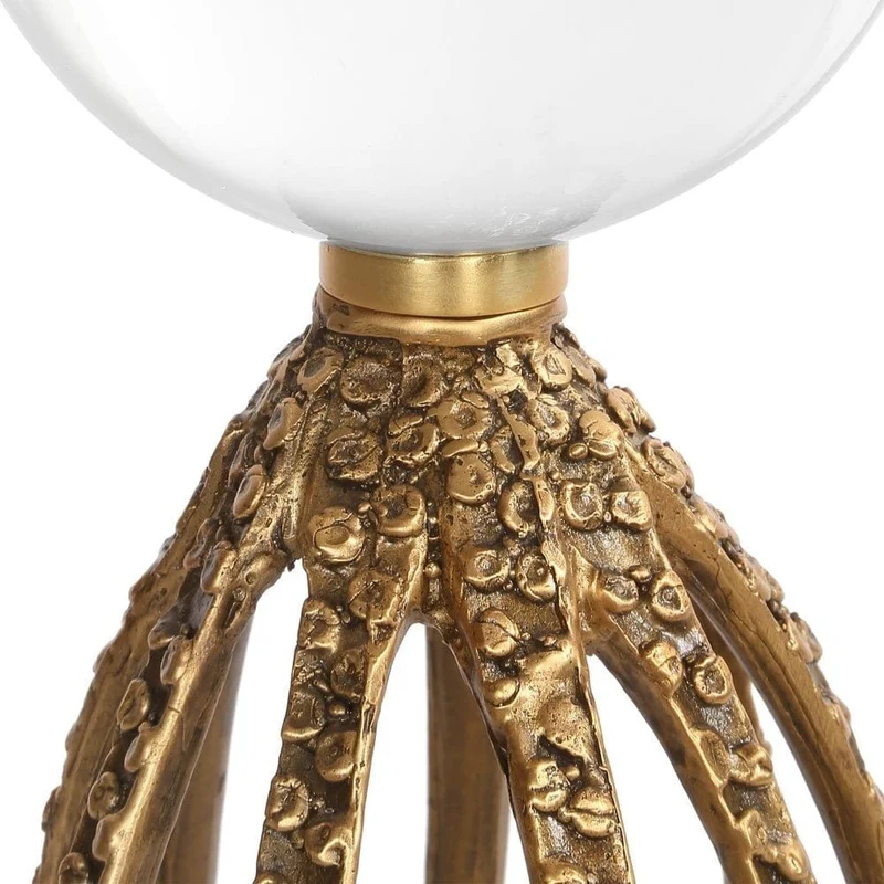 Under the Sea Octopus Ornament in Brass - Set of 2