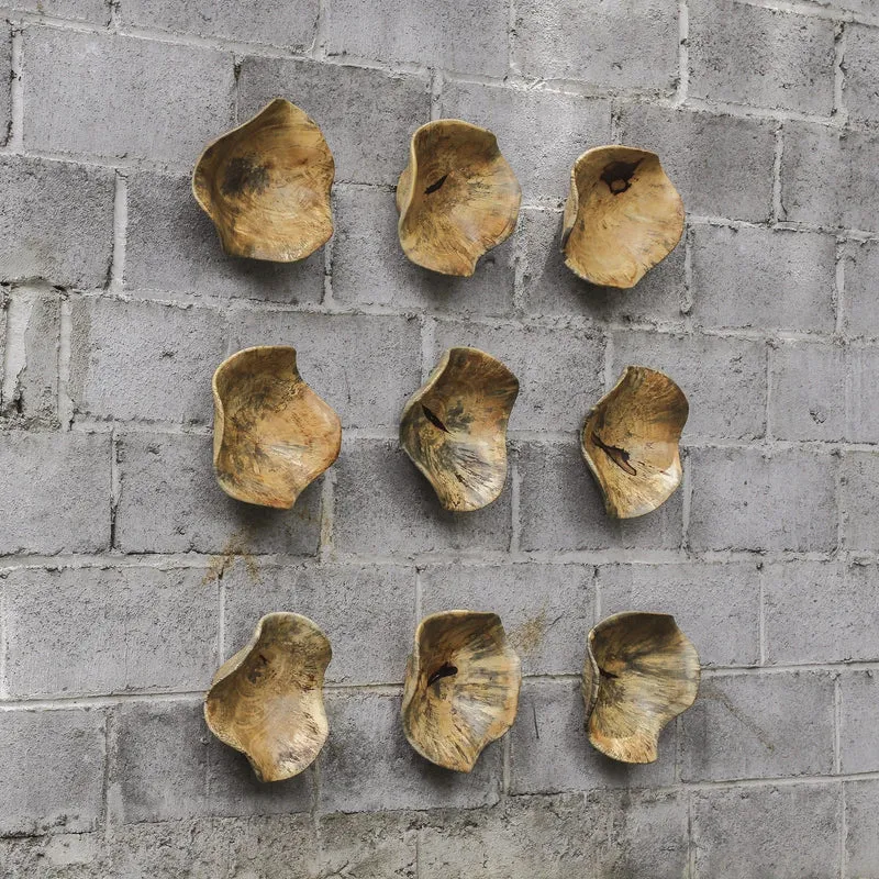 Tamarine Wood Wall Art - Set of 3