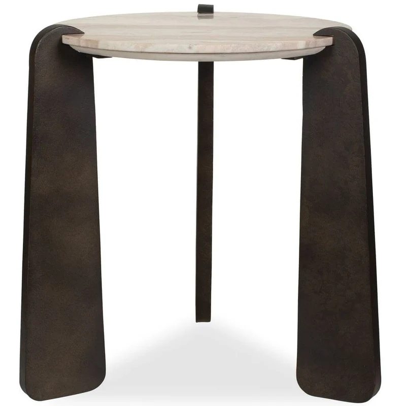Talud Modern Side Table in Marble