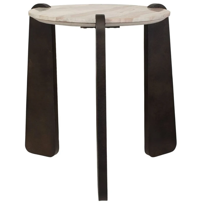 Talud Modern Side Table in Marble