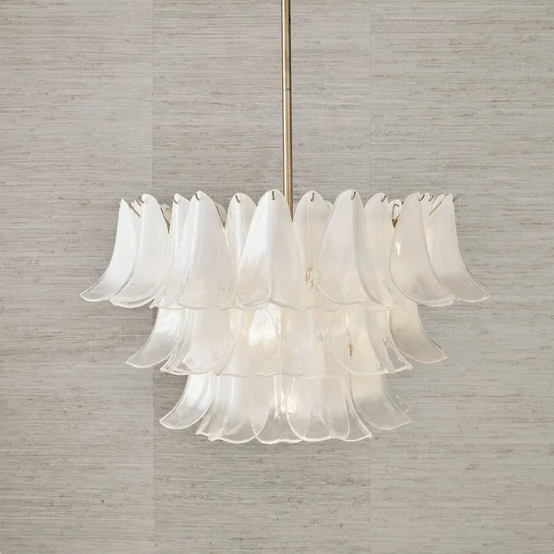 White Lotus 10 Light Pendant