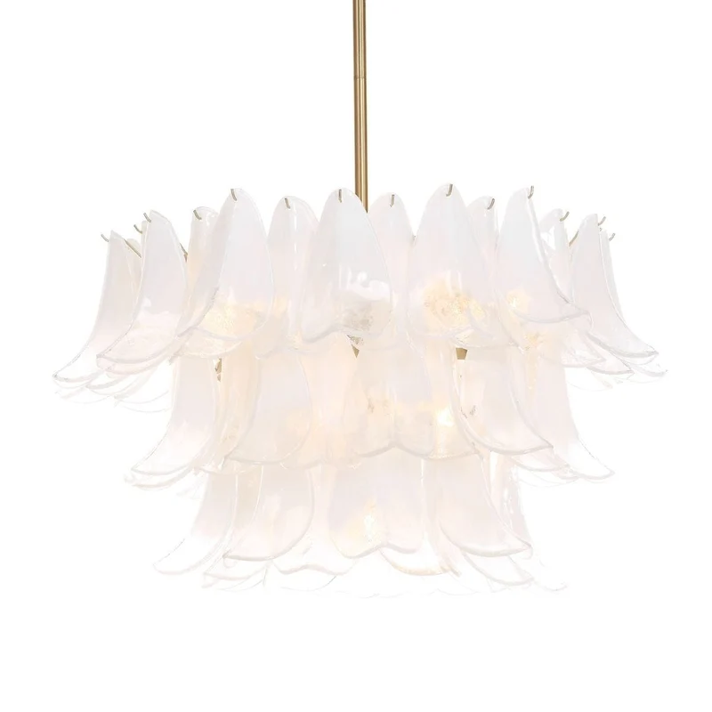 White Lotus 10 Light Pendant