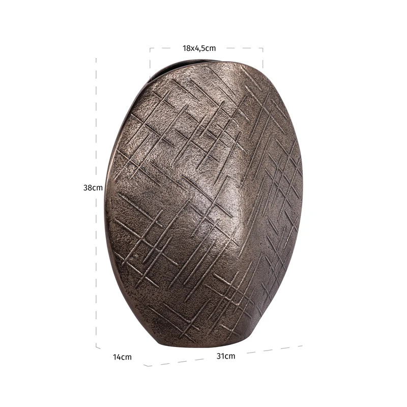 Vase Olivra bronze L | OUTLET