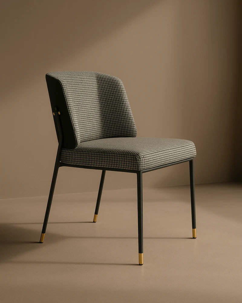 Victor Dining Chair - Houndstooth - Set of 2 | OUTLET