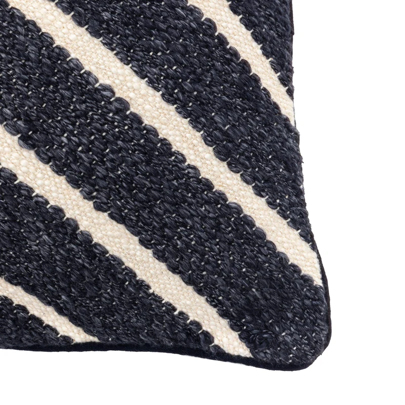 Hemsby Stripe Woven Cushion Ink| OUTLET