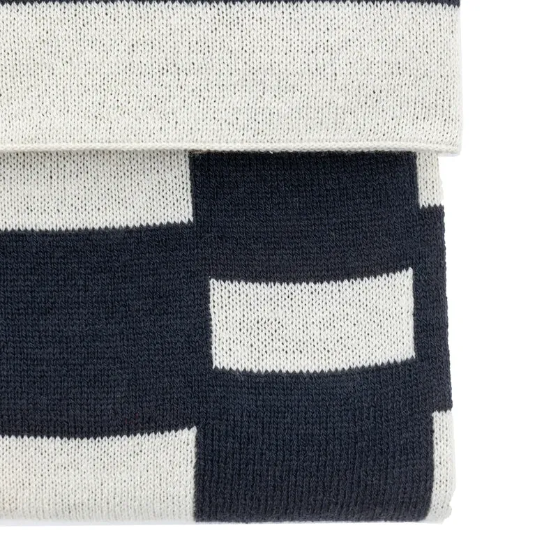 Lohko Knitted Throw Ink| OUTLET