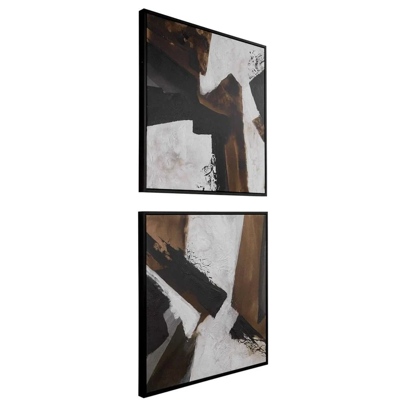 Tactile Inspiration Framed Abstract Art, Set of 2