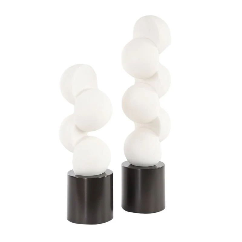 Symmetry Circle Sculptures - Set of 2